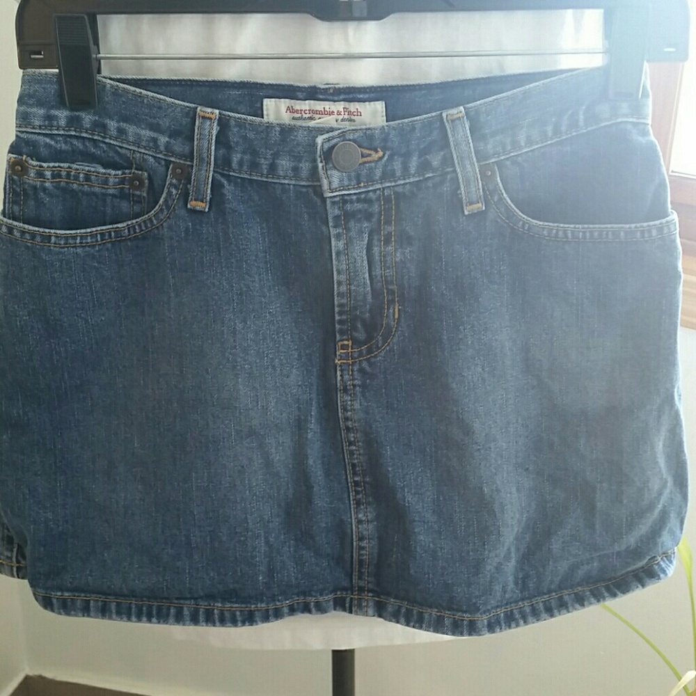 Denim mini skirt